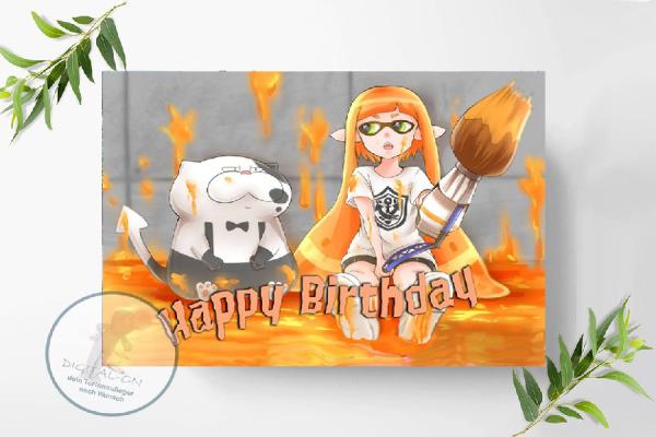 Splatoon Tortenaufleger A4, 0957z